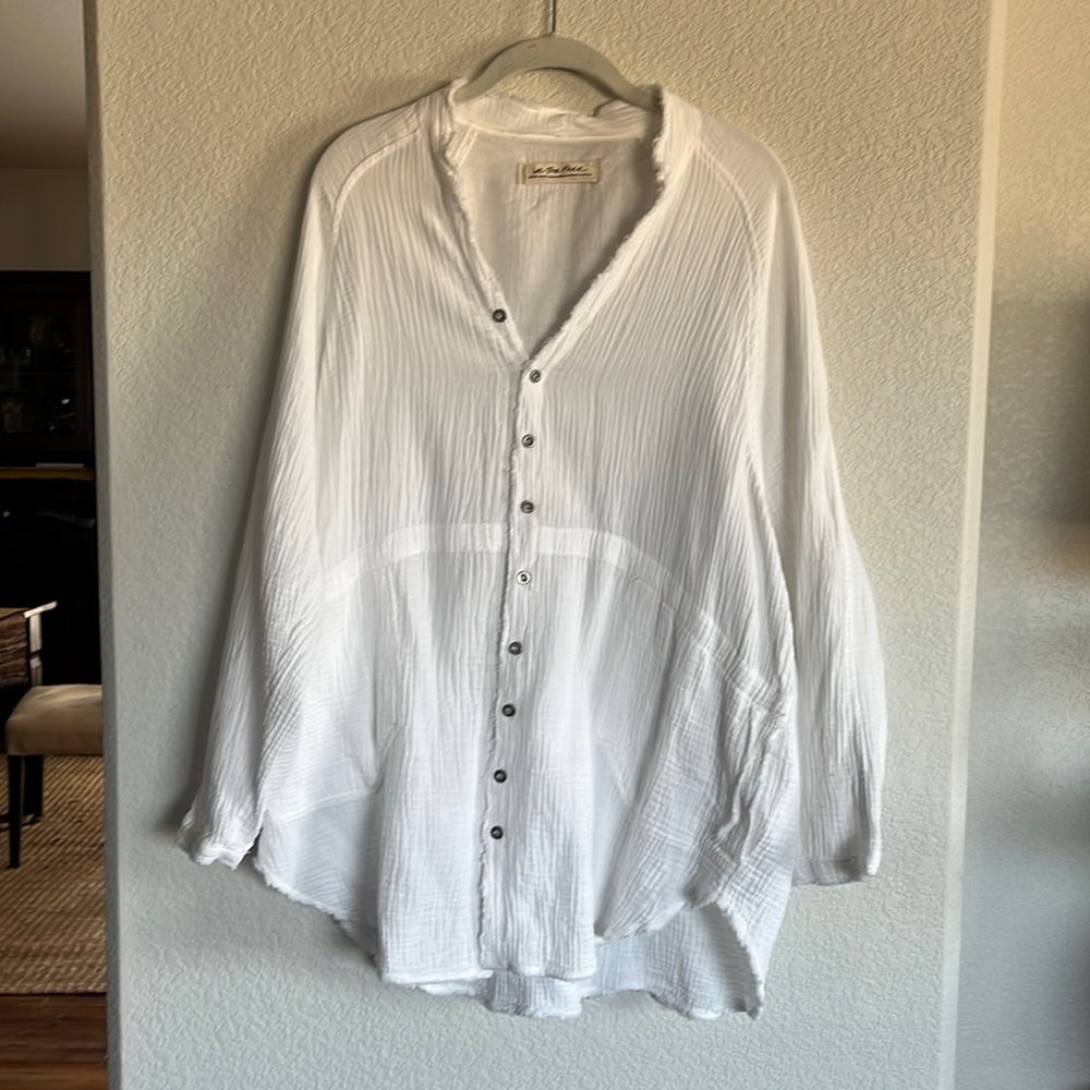 Free people oversized button up